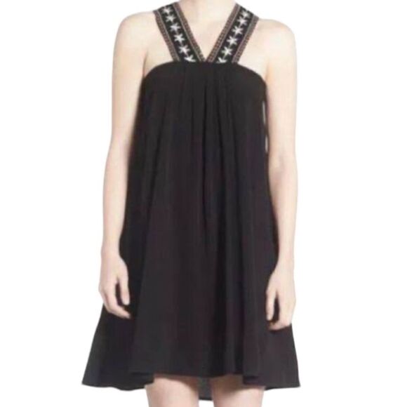 Cupcakes and Cashmere Dress ‘Zeus’ Women's Small Black Swing Style Flowy Shift - Picture 2 of 13